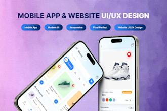 design mobile app ui ux, mobile app design, figma website ui ux design