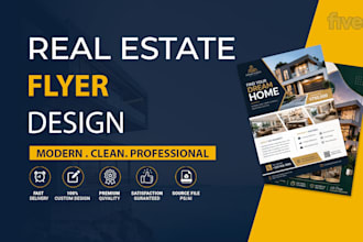 design a modern, luxury real estate flyer, postcard, and brochure