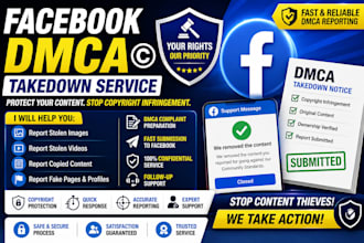 file facebook copyright complaints for stolen content