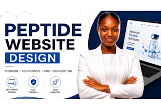 build a peptide website and woocommerce peptide store
