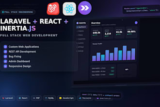 build a modern laravel react inertiajs web application