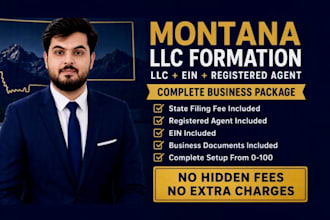 register US llc in montana, registered agent and get ein