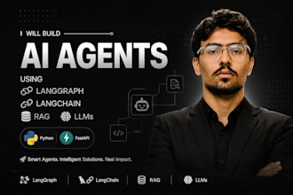 build ai agents using langgraph, langchain, rag and llms