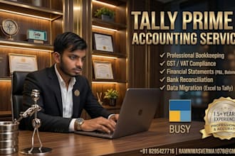 manage your tally prime, gst, and bank reconciliation