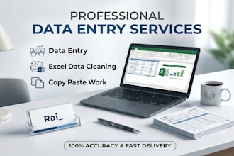 do real estate excel data entry, data cleaning, and copy paste work