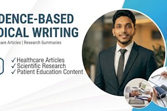 write evidence based medical and healthcare blog articles