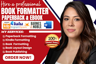 do book formatting ebook formatting paperback formatting kdp book formatting