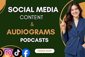 create audiograms and social media content for podcasts
