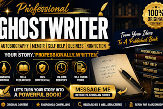 ghostwrite autobiography memoir self help business nonfiction content writer