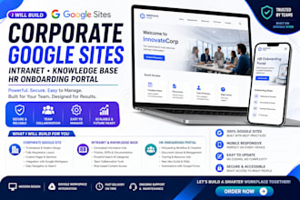 build corporate google sites intranet knowledge base hr onboarding portal