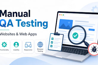 manually test your web app and report bugs