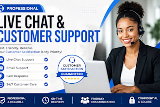 provide professional live chat and customer services
