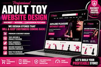 design a premium adult toy store website with shopify or wordpress
