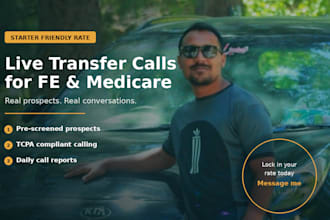 generate fe closed polices, medicare and auto live transfers