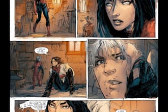 draw powerful comic art for scenes covers posters