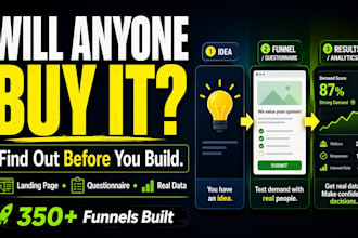 build a landing page to validate your startup idea