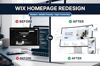 redesign your wix website revamp wix homepage professionally wix redesign