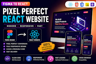 convert figma to react responsive website