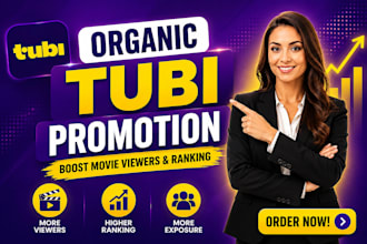 do organic tubi  promotion, film, to increase movie viewers and ranking