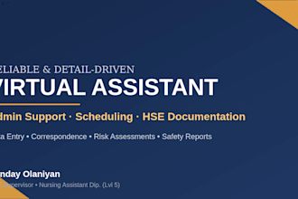 be your reliable virtual assistant for admin support