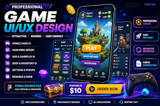create attractiv game interfaces for android and ios