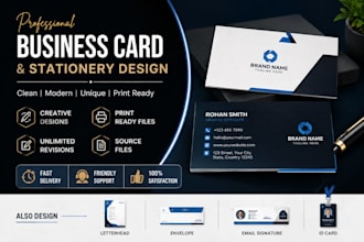 design professional business cards and stationery
