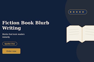 write a compelling fiction book blurb that hooks readers