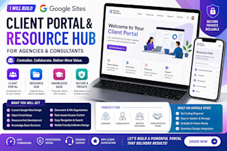 build client portal resource hub for agencies consultants google sites