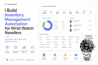 build inventory management automation for wrist watch resellers