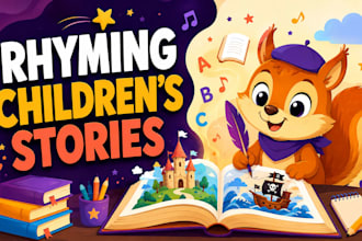 write a rhyming children story or picture book manuscript