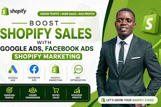 boost shopify sales with google ads facebook ads shopify ecommerce marketing