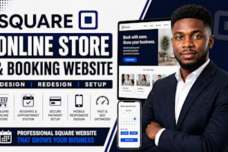 build square online store square booking website design square redesign and seo