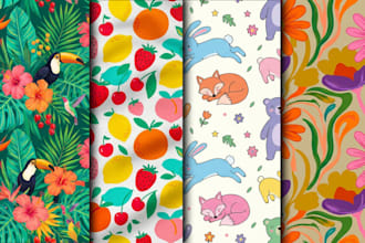 design seamless patterns for fashion brands