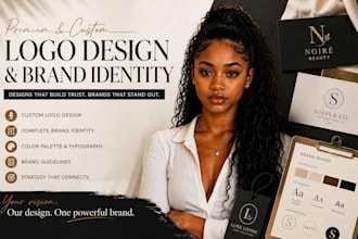 design business logo,brand identity and branding kit