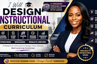 design instructional curriculum learning objectives lesson plans and training ai