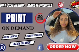 setup your etsy shop, etsy pod, shopify pod, shopify pod store  with printify