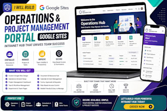 build operations project management portal google sites intranet hub