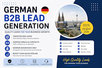 do german b2b lead generation, business email and email list building