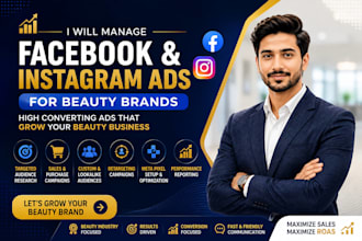 manage facebook and instagram ads for beauty brands