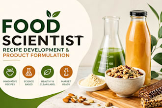 be your food scientist, food formulation, product creation development service