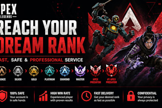 help you reach your desired apex legends rank fast