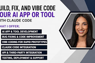 build, fix, and vibe code your ai app or tool with claude code