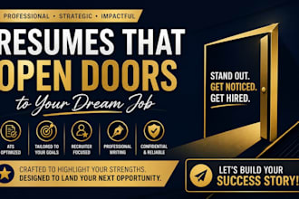professionally craft, revamp ats resume cv cover letter, and executive documents