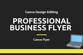 design professional business flyer in canva