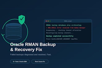fix oracle rman backup issues