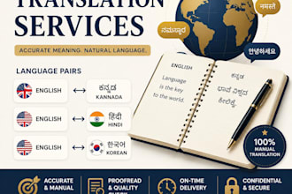 translate english, hindi and kannada