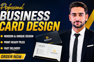 create professional business card designs for companies and startups