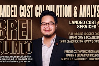 calculate your landed cost and profit margin before u import
