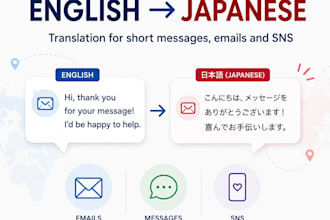 translate english to japanese
