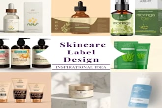design custom cosmetic and skincare product labels